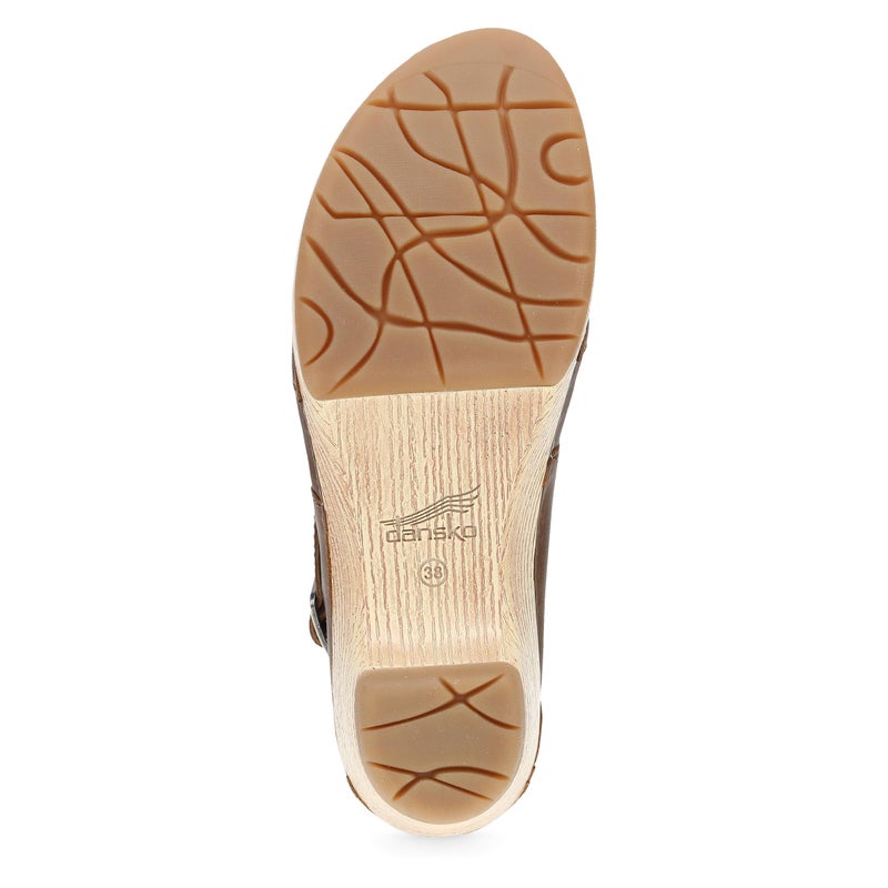 Dansko Lucia Closed-Toe Sandals for Women - Linings from Recycled Materials and Leather for Breathability- Lightweight Rubber Outsole for Long-Lasting Wear Tan 8.5-9 M US - Image 3