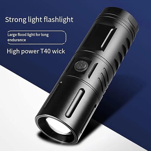 Calyrex 2000 High Lumen TypeC USB Rechargeable Tactical Lantern Super Bright LED Flashlight Waterproof Handheld Flashlight with 5 Modes for Camping Emergency Hiking - Image 5