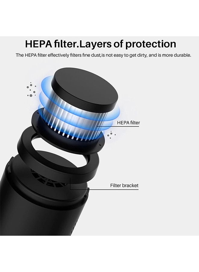 Cordless, foldable and rechargeable portable vacuum cleaner for car and home, 6000 Pa – 120W – 12V / 8802 - Image 2