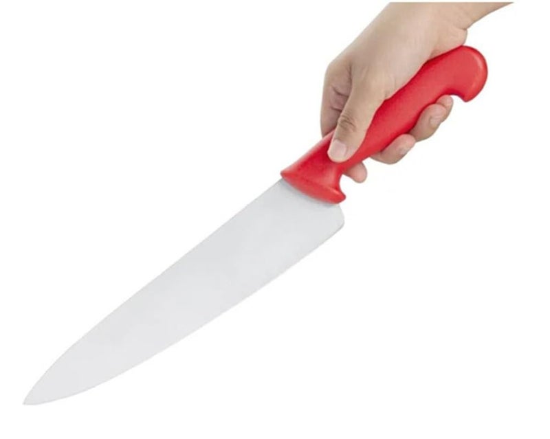 PAUL SONS PAUL SONS Hospitality Stainless Steel KnifeQuality Knife for VegetablesFruit Size 13Inch Blade Size 8Inch Red Colour Pack of 1Pc  - Image 2