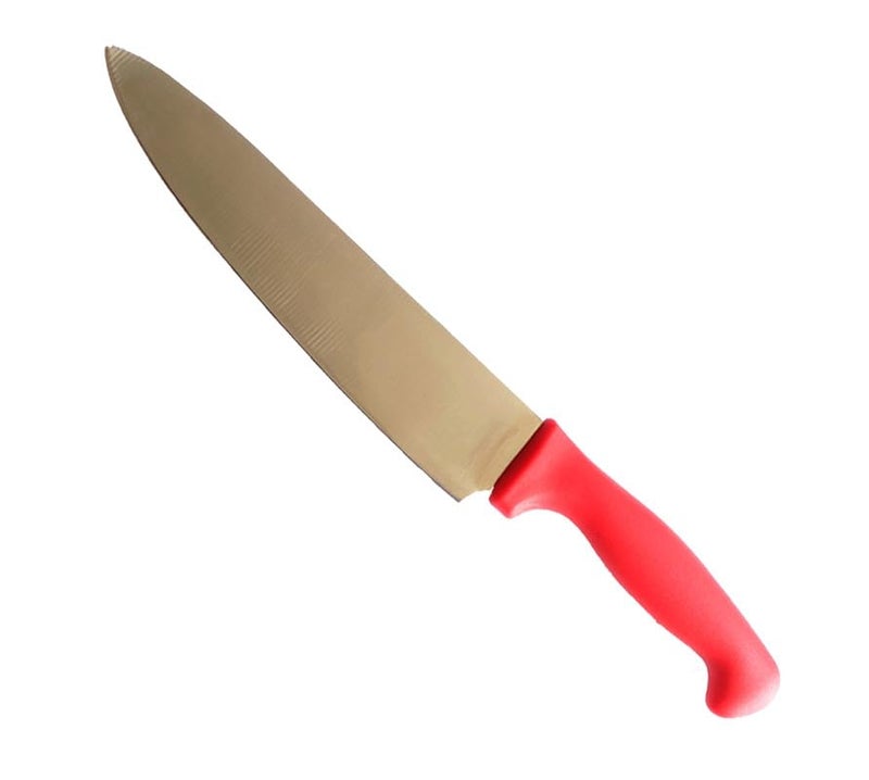 PAUL SONS PAUL SONS Hospitality Stainless Steel KnifeQuality Knife for VegetablesFruit Size 13Inch Blade Size 8Inch Red Colour Pack of 1Pc  - Image 3