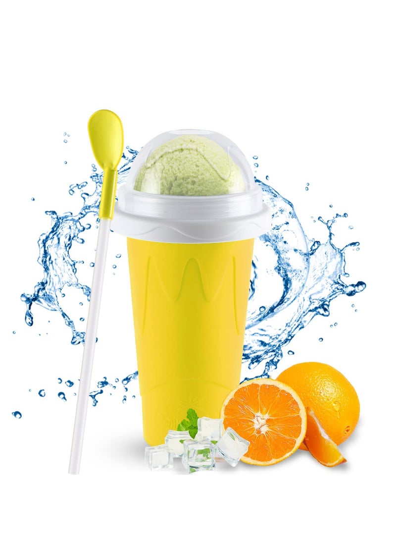 Cool Baby - COOLBABY Magic Quick Frozen Smoothies Cup Cooling Cup Double Layer Squeeze Slushy Maker Cup Cool Stuff Gifts for Kids - Image 1