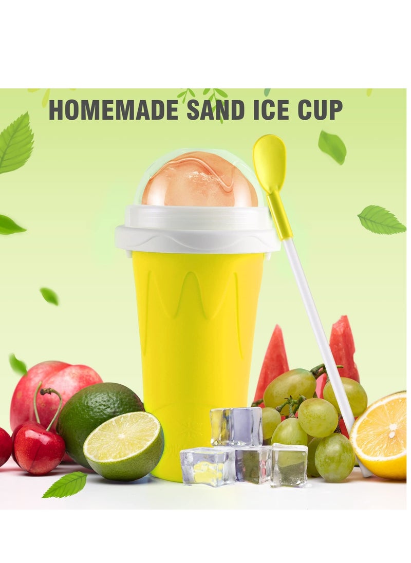 Cool Baby - COOLBABY Magic Quick Frozen Smoothies Cup Cooling Cup Double Layer Squeeze Slushy Maker Cup Cool Stuff Gifts for Kids - Image 1