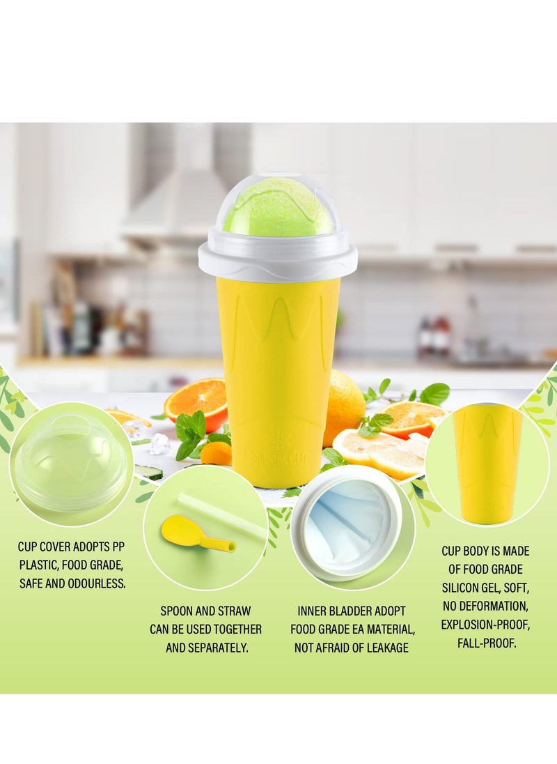 Cool Baby - COOLBABY Magic Quick Frozen Smoothies Cup Cooling Cup Double Layer Squeeze Slushy Maker Cup Cool Stuff Gifts for Kids - Image 1