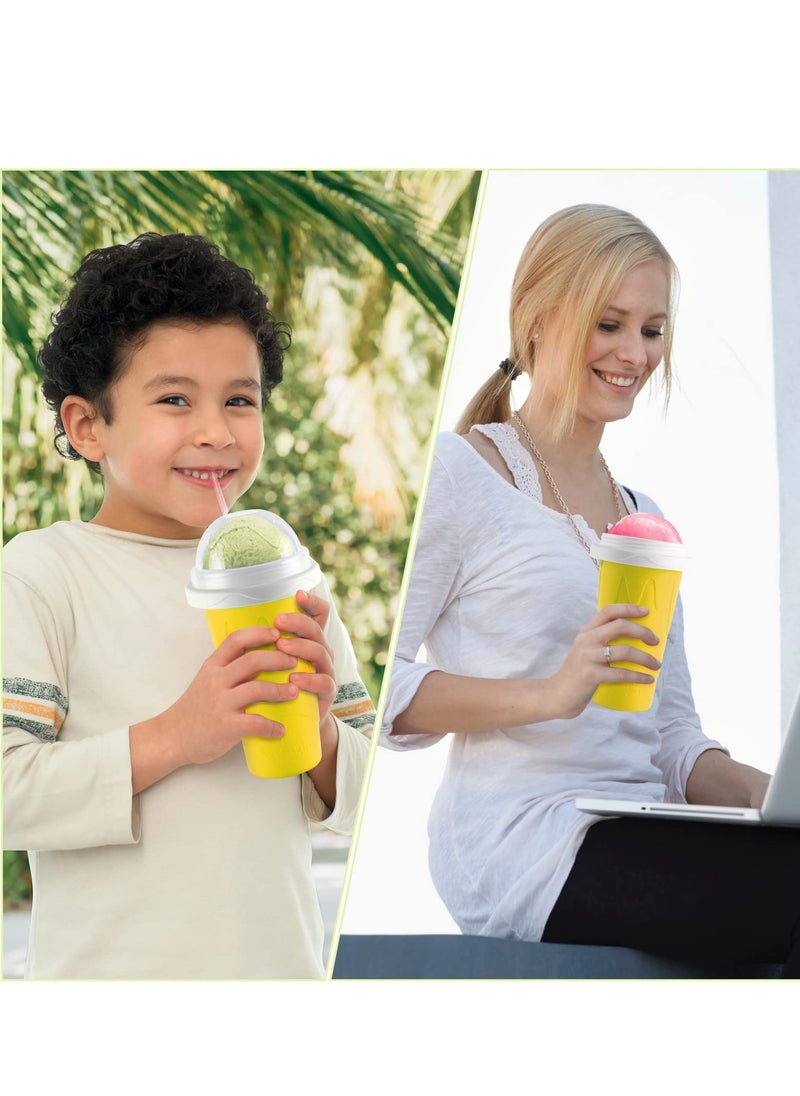 Cool Baby - COOLBABY Magic Quick Frozen Smoothies Cup Cooling Cup Double Layer Squeeze Slushy Maker Cup Cool Stuff Gifts for Kids - Image 1