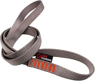 GM CLIMBING GM CLIMBING Pack of 3 16mm Nylon Sling Runner 120cm / 48inch (Gray) - Image 1