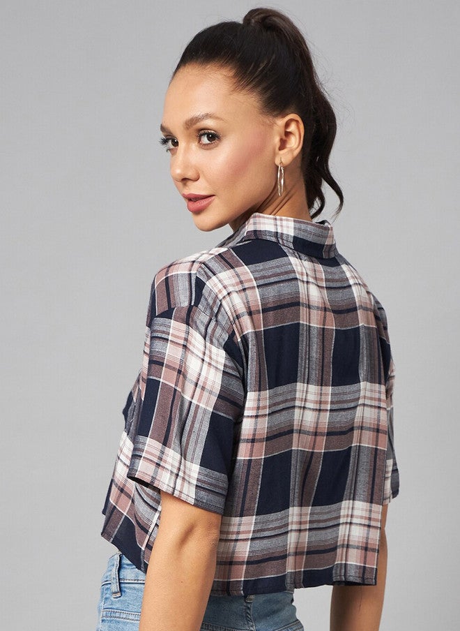 CHIMPAAANZEE Tartan Checks Casual Shirt - Image 4