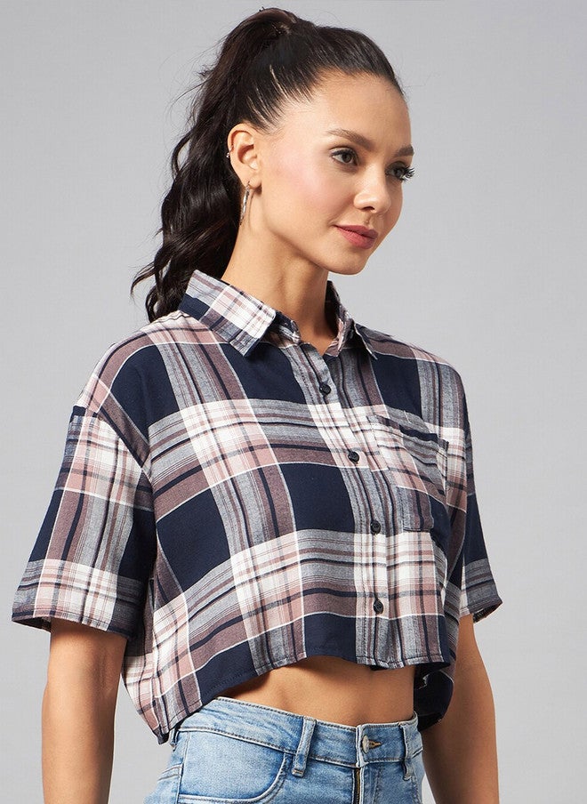 CHIMPAAANZEE Tartan Checks Casual Shirt - Image 3