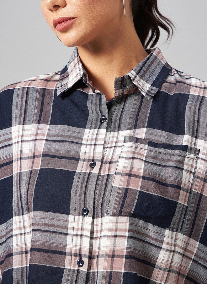 CHIMPAAANZEE Tartan Checks Casual Shirt - Image 2