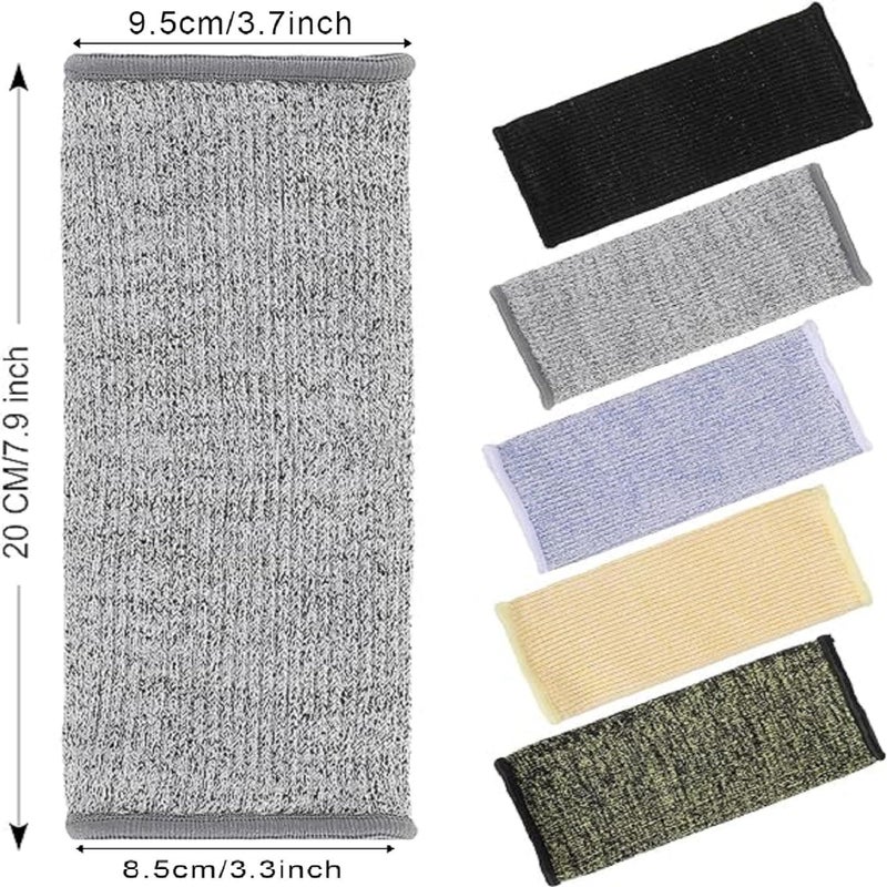 SATINIOR 5 Pairs Cut Burn Resistant Sleeves Arm Protection Sleeves Forearm Arm Protectors Thin Skin Bruising Arm Guards(Multicolored) - Image 2