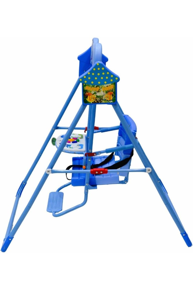 Rally Baby Swing with Safety Seat for Kids, Blue - Image 2