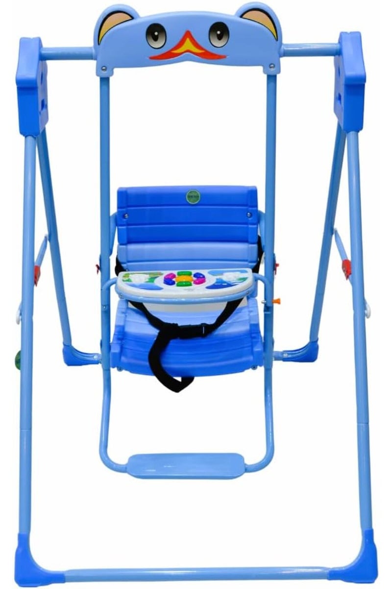 Rally Baby Swing with Safety Seat for Kids, Blue - Image 3