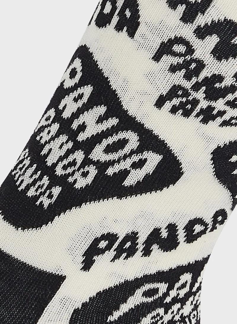 Happy Socks Panda Print Socks