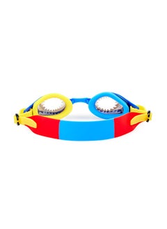 Bling2O Aqua2ude Superhero Yellow Kids Swimming Goggles - Ages 3+ - Anti Fog, No Leak, Non Slip, UV Protection - Hard Travel Case - Lead and Latex Free  - Image 2