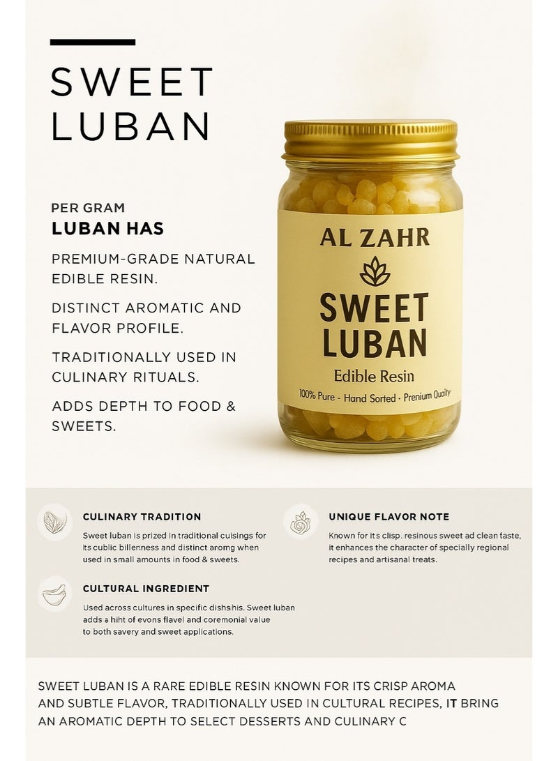 Zahr Al Zahr Sweet Luban – Premium Hand-Sorted Edible Resin - Image 4