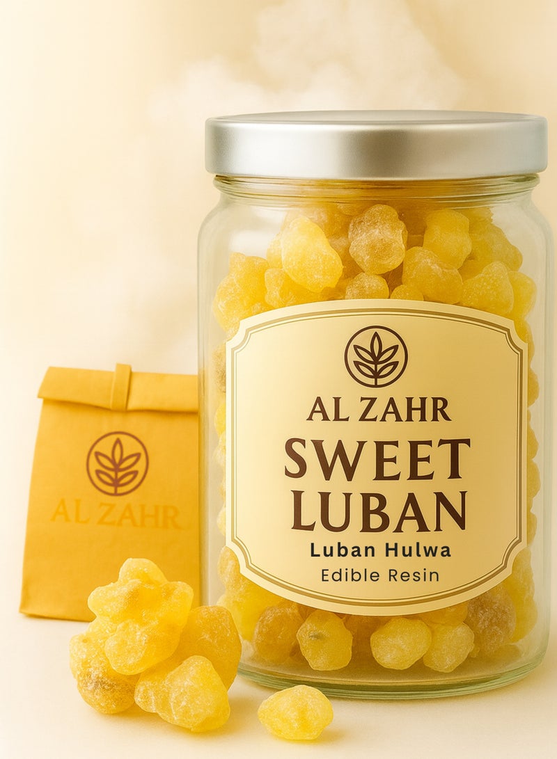 Zahr Premium Sweet Luban (Luban Hulwa) – Natural Edible Frankincense Resin | Al Zahr Traditional Sweet Luban Resin for Natural Chewing & Cultural Use - Image 1