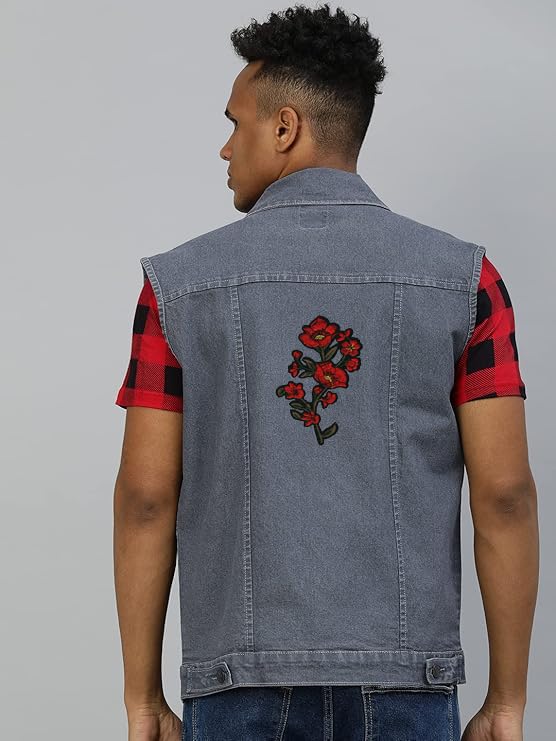 Flowers Applique Embroidered Sewon Patch Size 16cm x 75cm for Jackets Caps TShirts Bags Jeans Pants Outdoor Clothing Imported from Malaysia 1 Piece Code S73 - Image 4