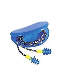 Howard Leight Howard Leight FUS30-HP Fusion Reusable Regular Corded Earplugs in HearPack Storage Box, Blue;Yellow, One Size Fits All(Pack of 100) 