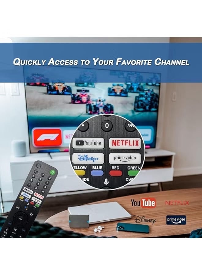 Hellobox RMF-TX500U for Sony Remote Replacement, All Sony Remote/Sony Bravia TV Voice Remote, 1 Year Full Warranty - Image 4