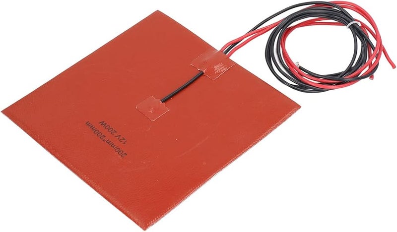 BRRNOO 200W سجادة تسليكون تسخين DC12V 200x200 مم لسرير الطباعة ثلاثية الأبعاد الساخن - Image 4