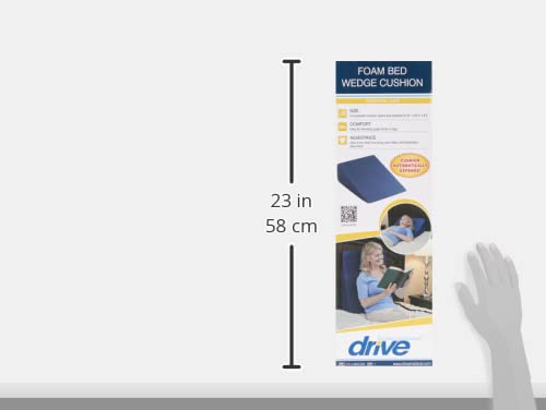 Drive Medical درايف ميديكال RTL1490COM وسادة إسفنجية مضغوطة للسرير مع وسادة مائلة، أزرق - Image 3