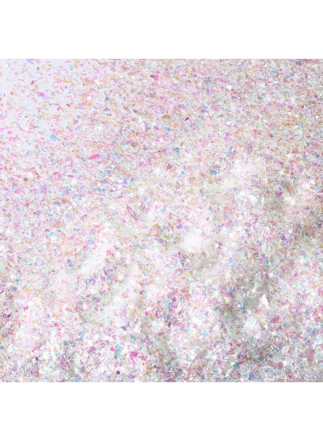 Kasyat Christmas Twinkles Snow Fake Snow Decoration Craft Snow Artificial Flake Fake Snow Powder Filler for Christmas Party Decoration Supplies (AB Color,150 g) - Image 1