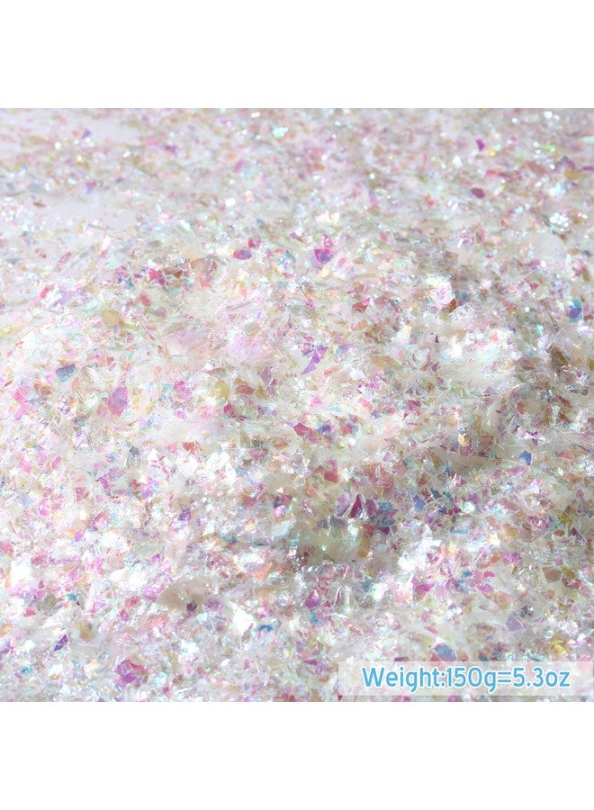 Kasyat Christmas Twinkles Snow Fake Snow Decoration Craft Snow Artificial Flake Fake Snow Powder Filler for Christmas Party Decoration Supplies (AB Color,150 g) - Image 2