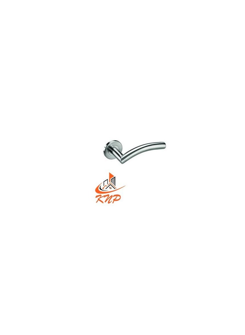 KNP SS 201 Hollow Lever Door Handle Set - Curve  - Image 2