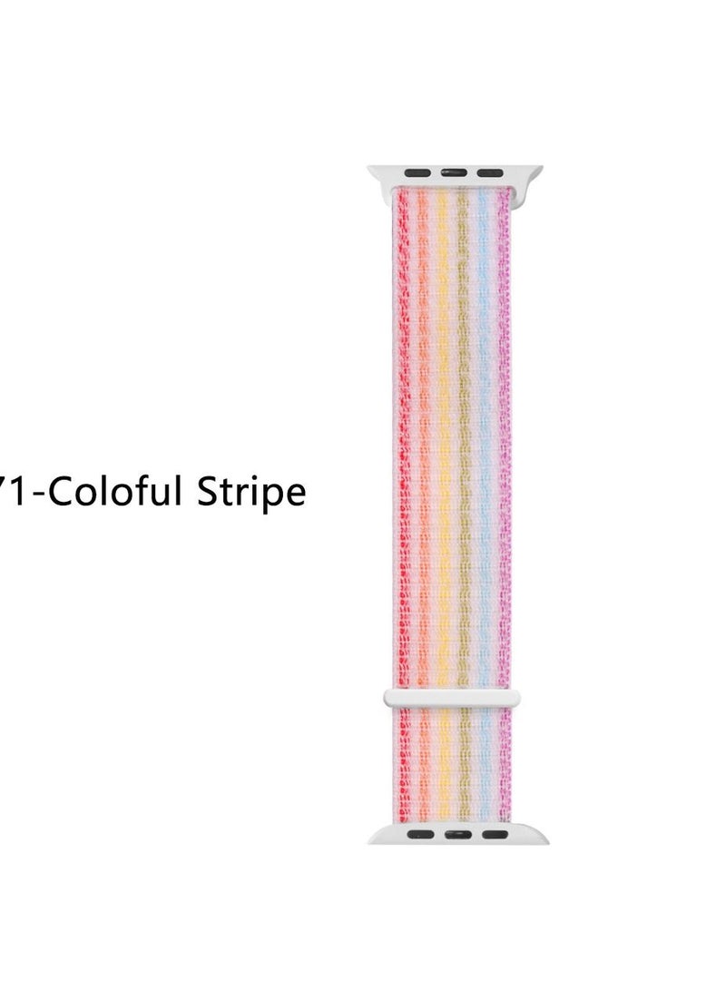 Nylon Sport Band for Apple Watch 45mm 44mm 40mm, Soft Replacement Strap for iWatch Series 7/6/ SE/ 5/4/3/2/5 - Image 2