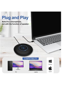 Excefore Conference USB Microphone, 360° Omnidirectional Laptop PC Computer External Conference Mic with Mute Button, Compatible with MacOS Windows for Zoom Meeting, Online Learning, Skype VD60  - Image 4