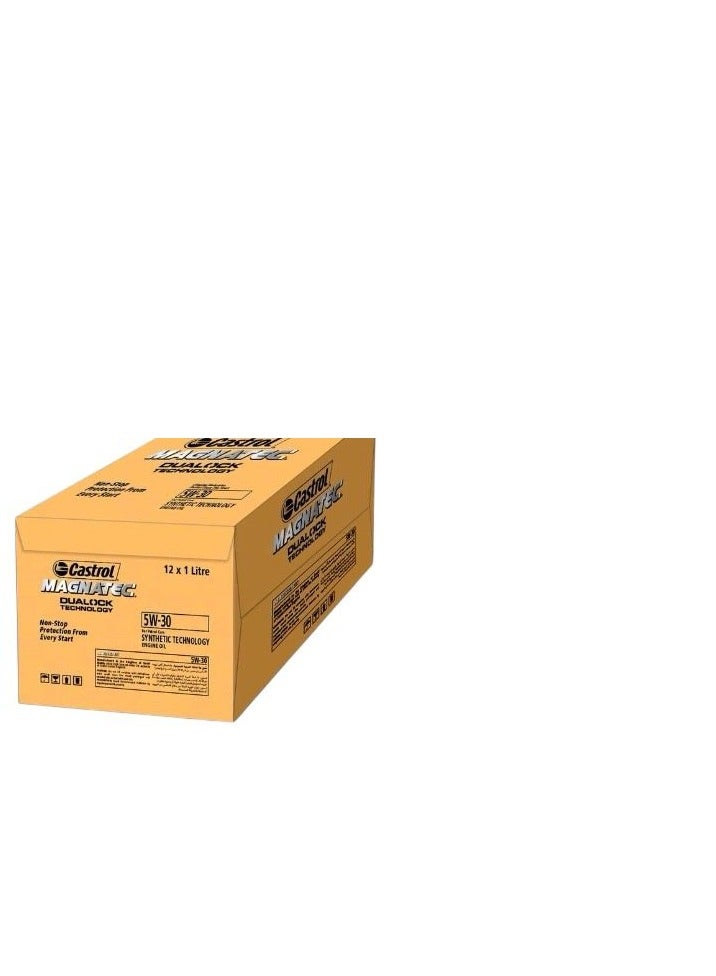 كاسترول زيت محرك كاسترول ماجناتيك 5W-30 – حماية فورية من أول تشغيل/ كرتون ( 12  عبوة × 1 لتر ) - Image 1