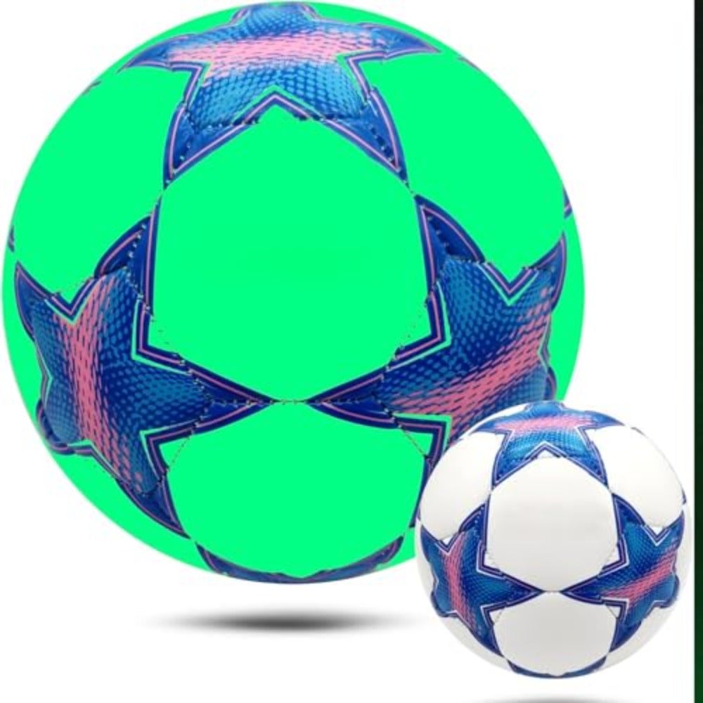 Soccer Ball Holographic Size 5 Glow in The Dark Soccer Balls, Official Training Soccer for Men Adults Indoor Outdoor