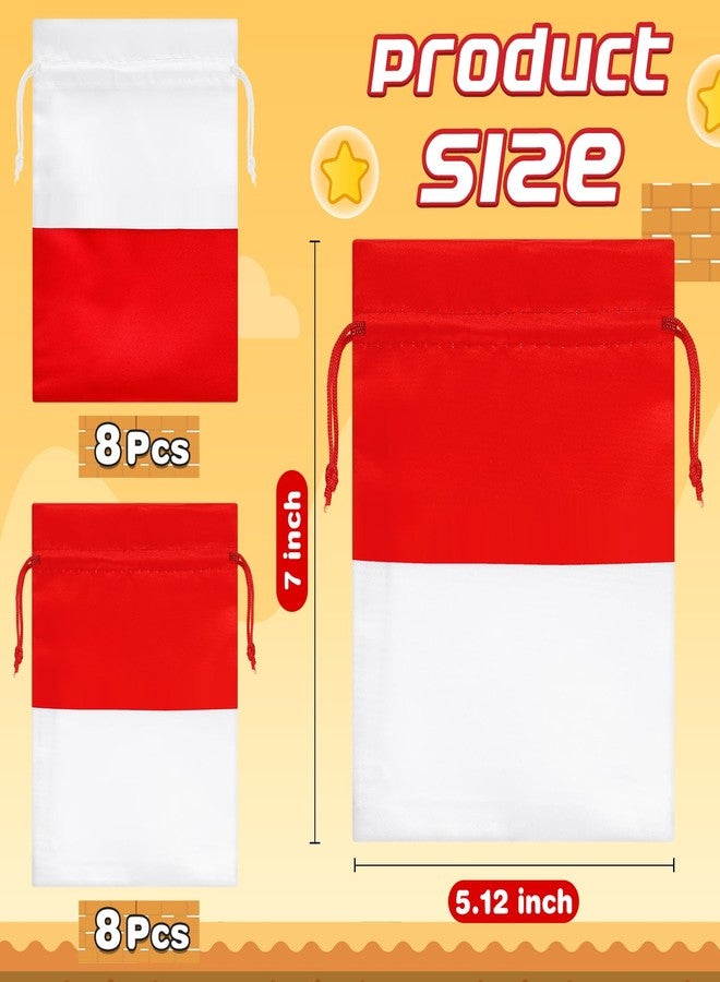 Locmeo مجموعة لوكميو من 16 كيس هدايا لحفلات الرسوم المتحركة، أكياس برباط، لوازم حفلات عيد ميلاد للأطفال، مستلزمات رسوم متحركة - Image 2