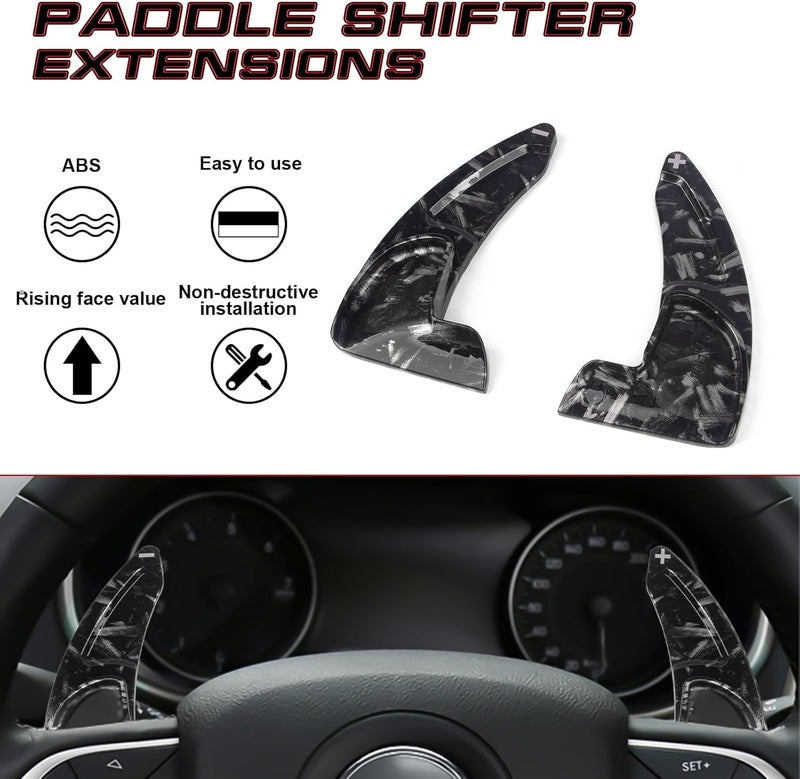 XOTIC TECH Black Forged Pattern Paddle Shifter Extensions - Image 5