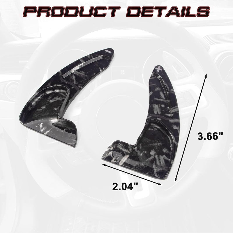 XOTIC TECH Black Forged Pattern Paddle Shifter Extensions - Image 4