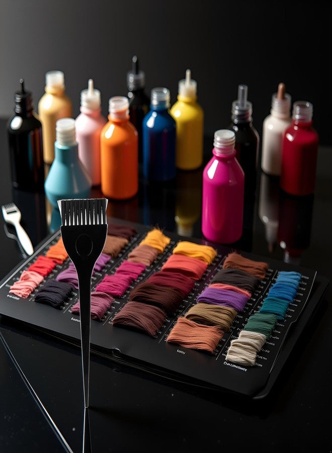 DPWOUM Black Fashion Salon Hairdressing Color Mixing Comb Dye Hair Brush Set Tint Tools,Coloring and Highlighting Tools,Hair Coloring Products - Image 2