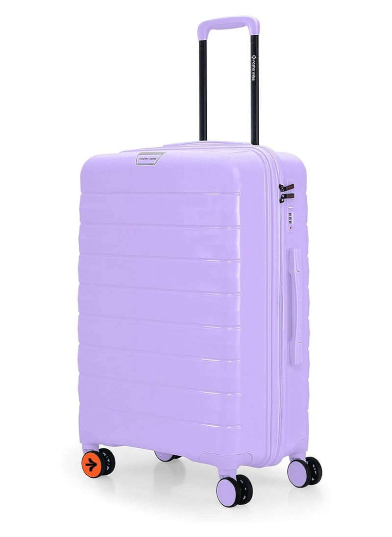nasher miles Nasher Miles Vienna Hard-Sided Polypropylene Check-in Luggage Purple 24 inch |65 Trolley Bag  - Image 1