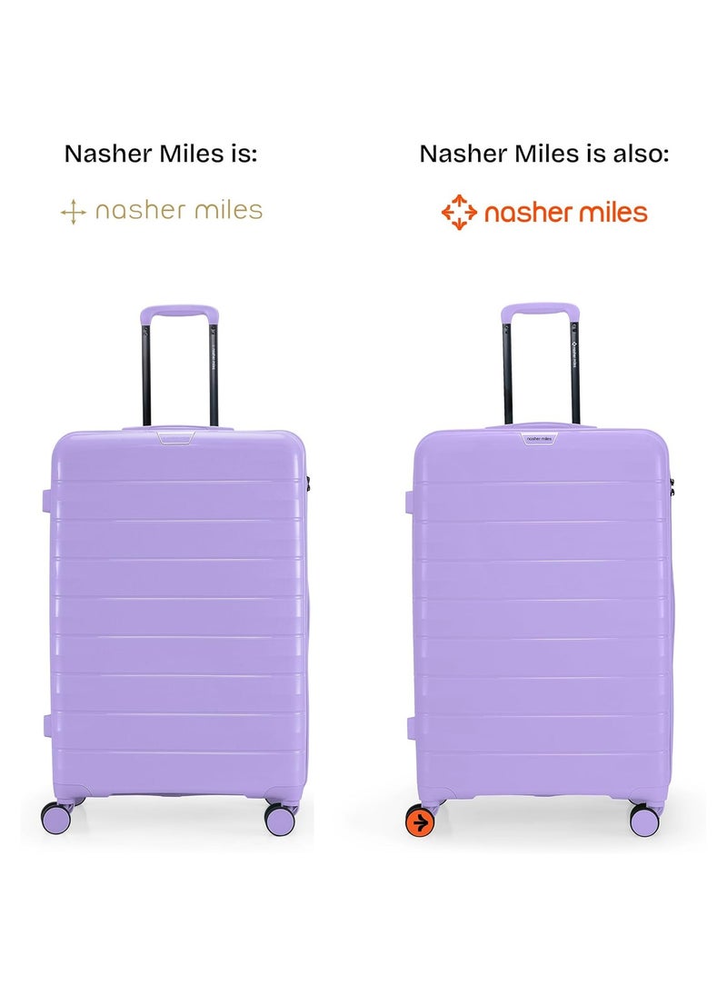 nasher miles Nasher Miles Vienna Hard-Sided Polypropylene Check-in Luggage Purple 24 inch |65 Trolley Bag  - Image 2