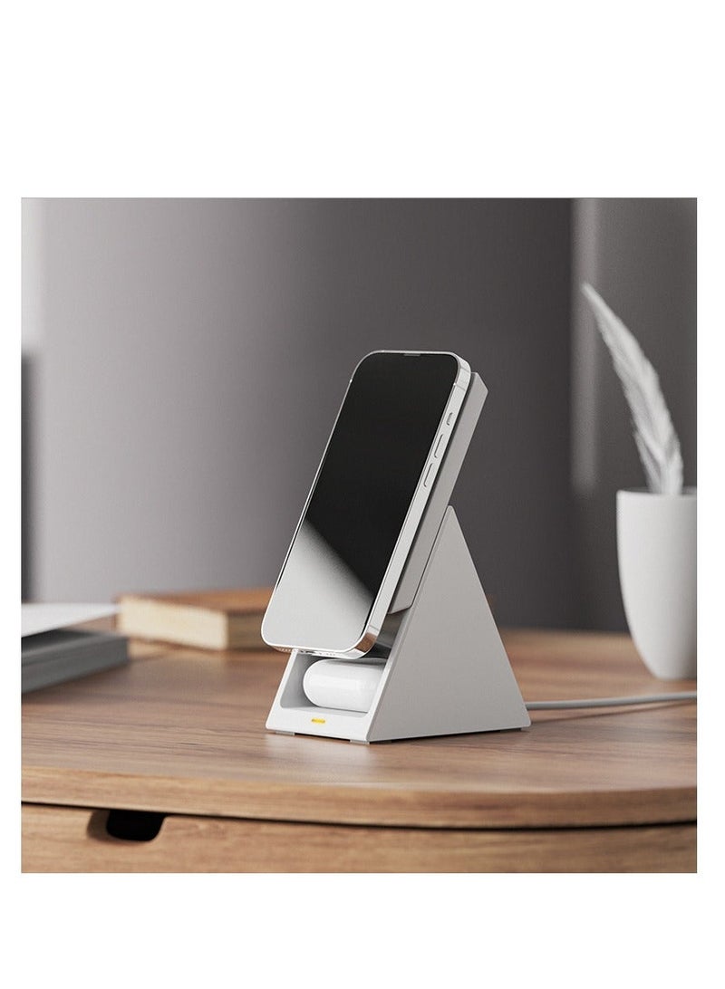 Y&D Magnetic Wireless Charger, 3 in 1 Charging Station Mag-Safe for iPhone Series, Mag Charger Stand Apple Watch - Image 2