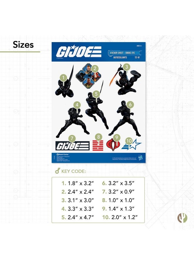 Desert Cactus Gi Joe Stickers 10 Stickers Vinyl Decal Laptop Water Bottle Car Scrapbook Decorations Birthday Favor Party Supplies Stickers (21) - Image 4