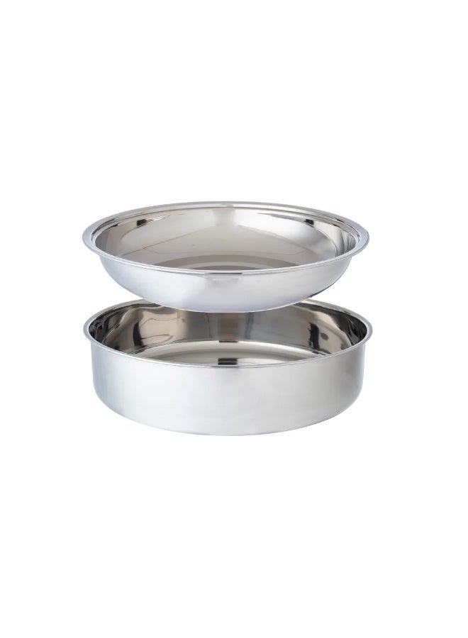 Dania Round Steel Gold Chaffing Dish with Lid 6.5 L - Image 3