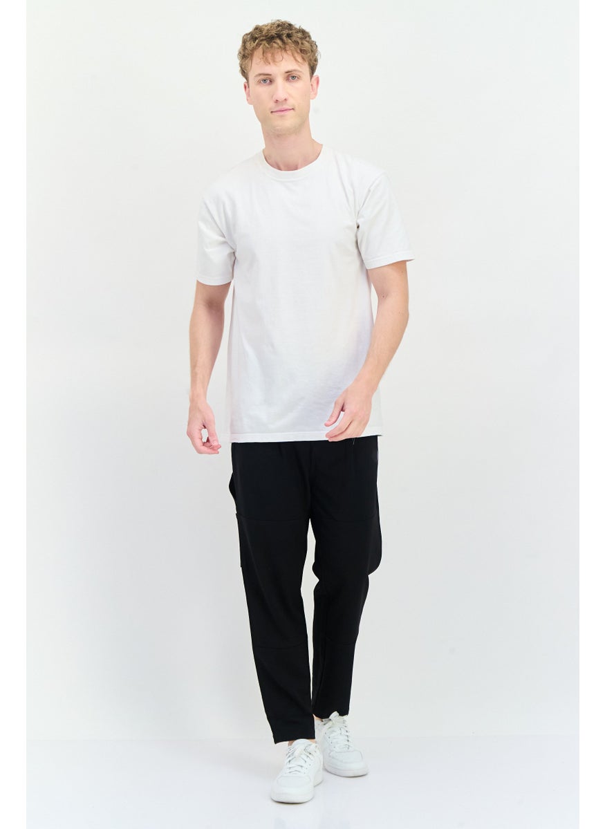 Selected Homme Men Fashion Fit Solid Straight Leg Pants, Black  - Image 2
