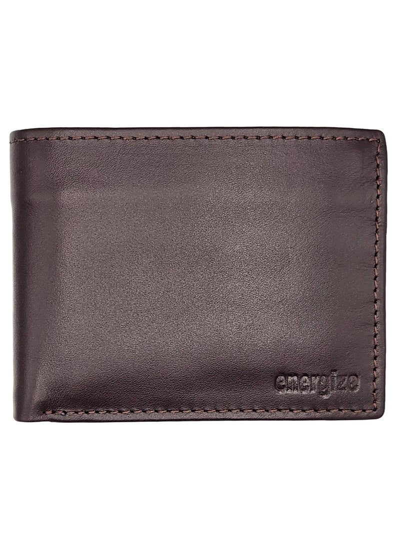 Energize Regular Genuine Leather Wallet for Men, Premium Leather Material with Versatile Compartment, Ideal for Traveling & Daily Use, Perfect Gift for Any Occasion  - Image 1