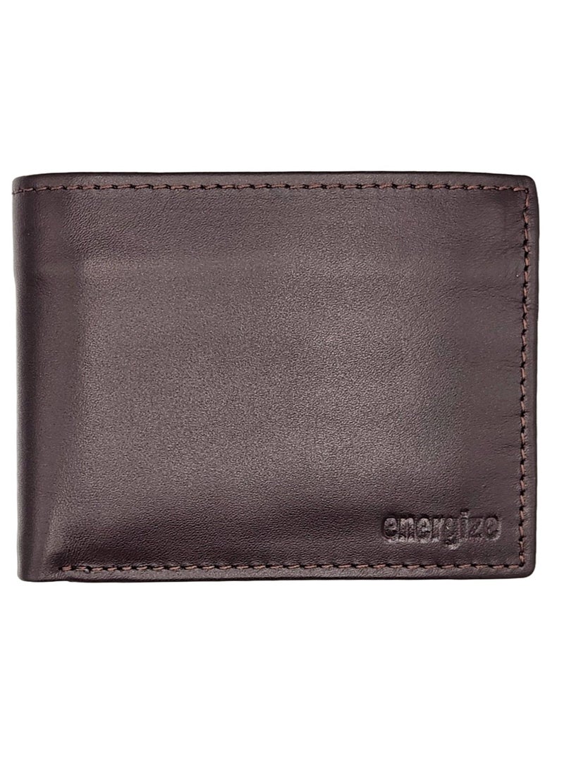 Energize Regular Genuine Leather Wallet for Men, Premium Leather Material with Versatile Compartment, Ideal for Traveling & Daily Use, Perfect Gift for Any Occasion  - Image 5