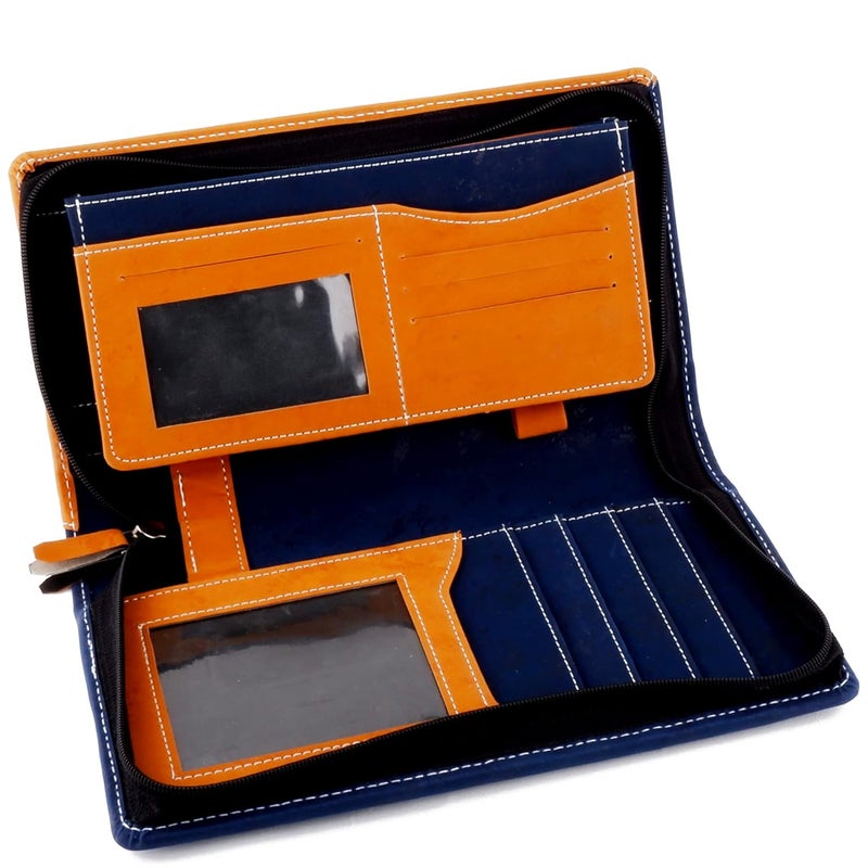 Asraw PU Faux Leather Expanding and Multiple Cheque Book Cover for Cards, Passbook & Chequebook - Chequebook Cover, Passbook Cover, Documents Cover for Office & Home Use (Multi-Color) - Image 2