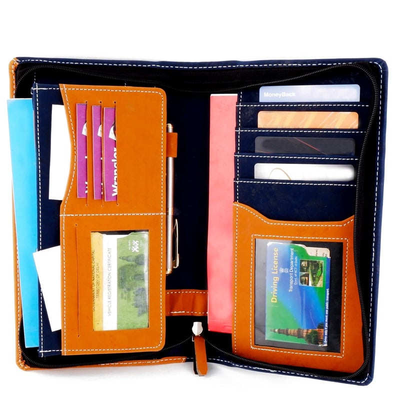 Asraw PU Faux Leather Expanding and Multiple Cheque Book Cover for Cards, Passbook & Chequebook - Chequebook Cover, Passbook Cover, Documents Cover for Office & Home Use (Multi-Color) - Image 4