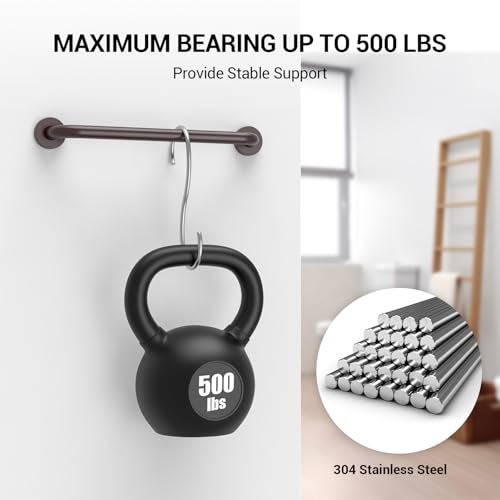 Tesuchan 2 Pack Grab Bars for Wall Oil Brown Safety Shower Grab Bars for Seniors Elderly Handicapped Handicap Grab Bars for Shower with Concealed Screws 12 Inch Tesuchan - Image 3