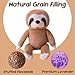 Gudisi Microwavable Weighted Sloth Stuffed Animals for Warmth Comfort Heatable Lavender Scented Cute Soft Plushie Toy Gift for Boys GirlsKids Adults - Image 4