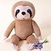 Gudisi Microwavable Weighted Sloth Stuffed Animals for Warmth Comfort Heatable Lavender Scented Cute Soft Plushie Toy Gift for Boys GirlsKids Adults - Image 2