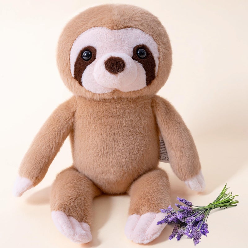 Gudisi Microwavable Weighted Sloth Stuffed Animals for Warmth Comfort Heatable Lavender Scented Cute Soft Plushie Toy Gift for Boys GirlsKids Adults - Image 3